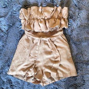 Strapless Romper light pink size M fits like a Small